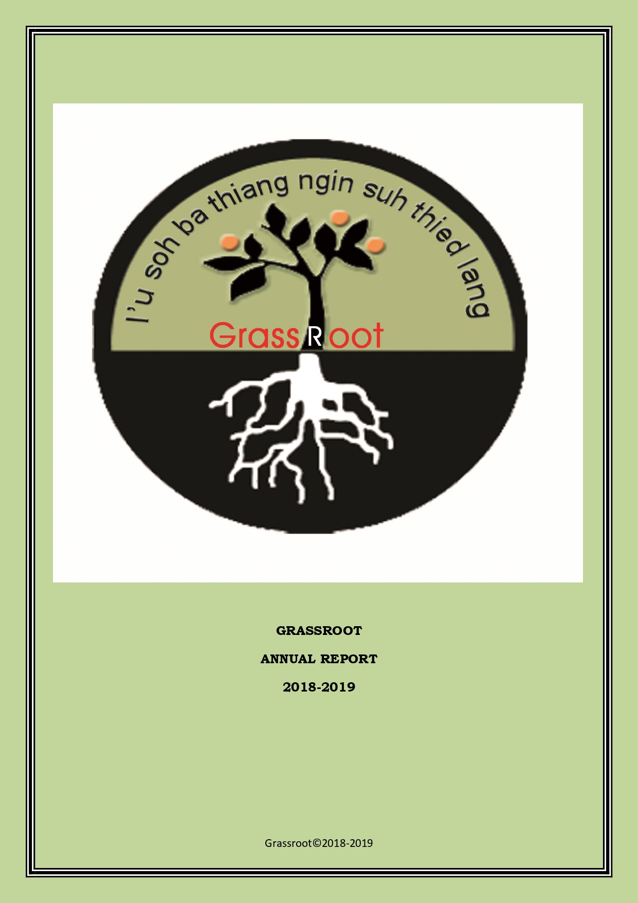 Annual Report 2018-2019 cover