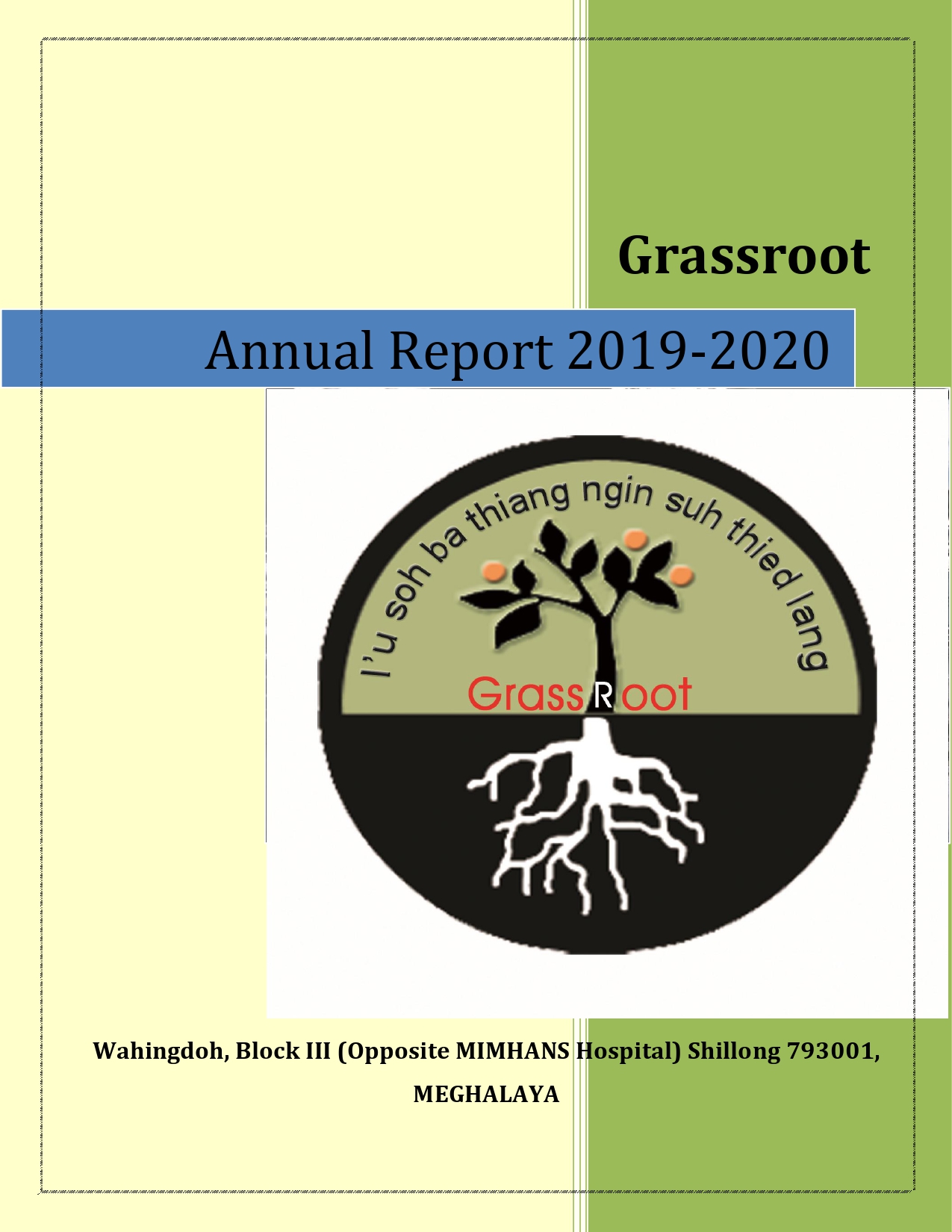 Annual Report 2019-2020 cover