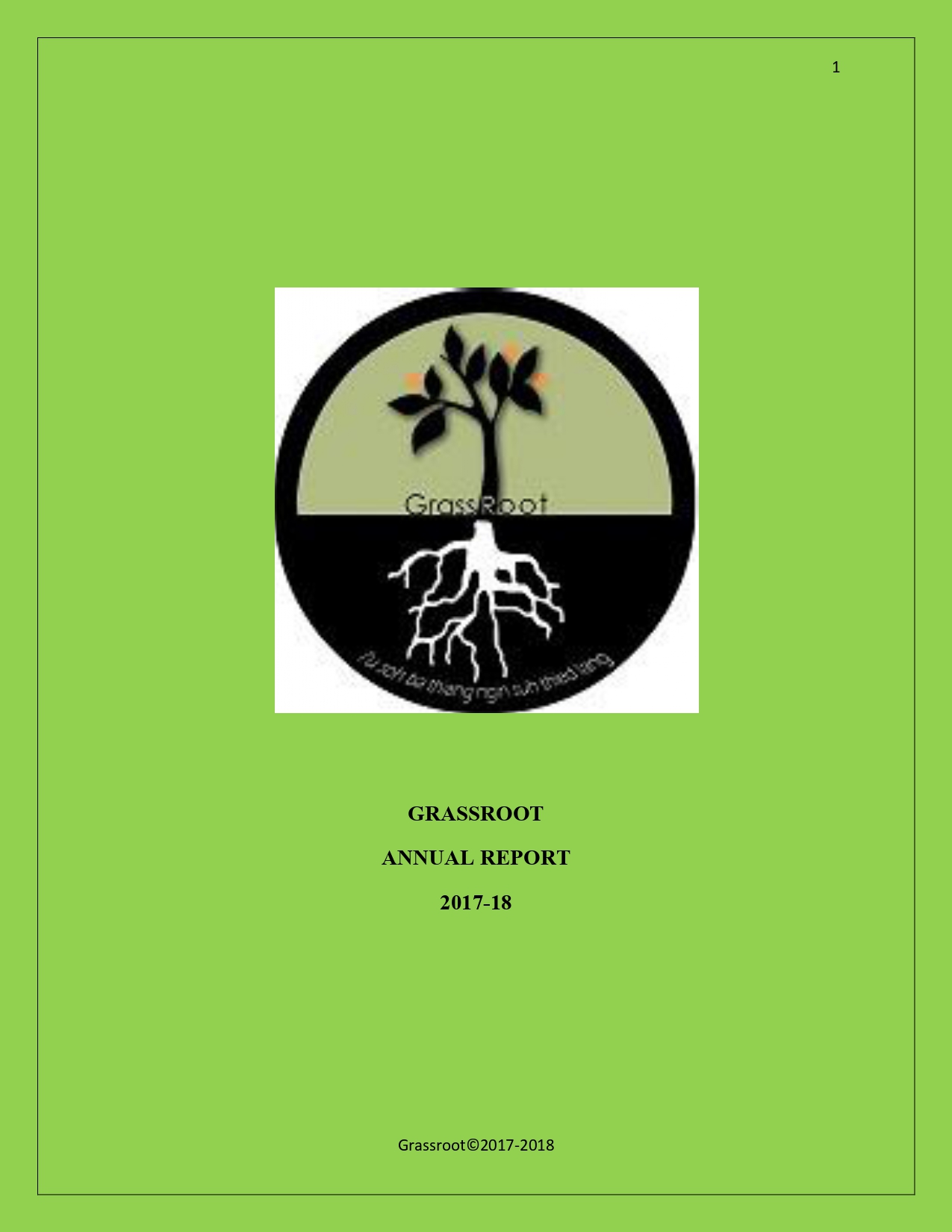 Annual Report 2017-2018 cover